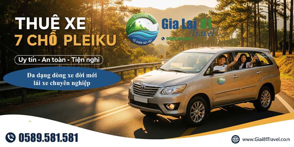 thuê xe 7 chỗ pleiku